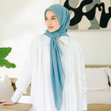 Haraa Voal Plain Blue Tosca