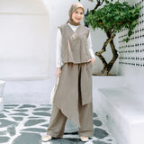 Nami Set (One Set Linen) Soft Brown