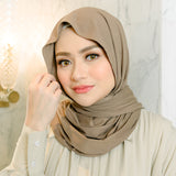 Tana Shawl (Pashmina Kaos Rayon) Hazelnut