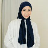 Tana Oval Shawl Navy