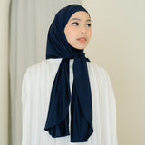 Tana Oval Shawl Navy