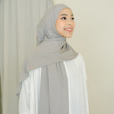 Tana Oval Shawl Grey