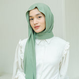 Tana Shawl (Pashmina Kaos Rayon) Green Pastel