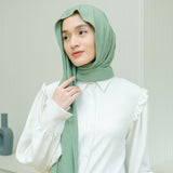 Tana Shawl (Pashmina Kaos Rayon) Green Pastel