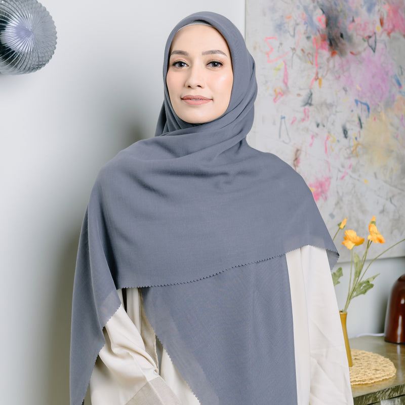 Mima Syari Lasercut Dark Grey