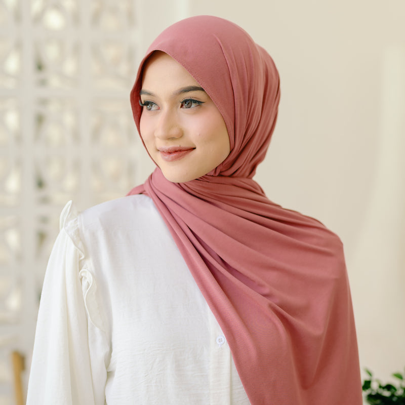 Tana Shawl (Pashmina Kaos Rayon) Mulberry