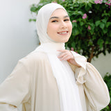 Bawal Instan Shawl Tali (Pashmina Tali Ceruti Babydoll) Broken White