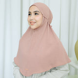 Biyya Instan (Bergo Crinkle) Peach Pearl