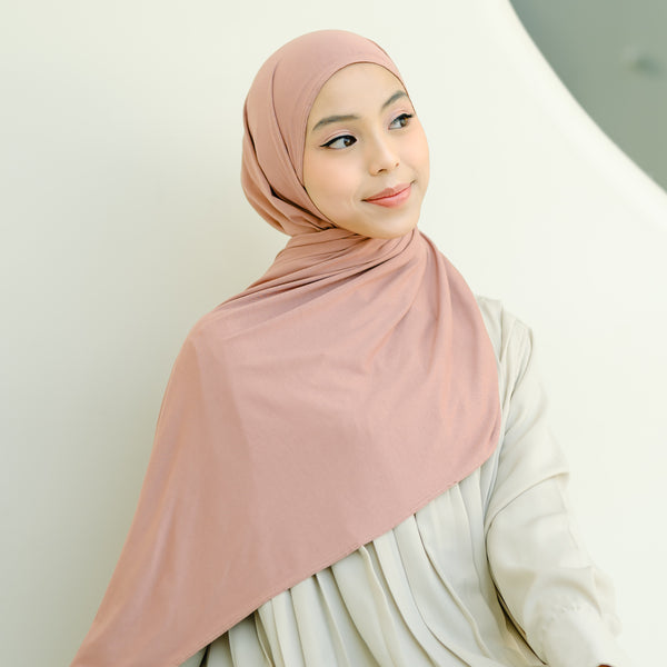 Tana Shawl (Pashmina Kaos Rayon) Brown Sugar