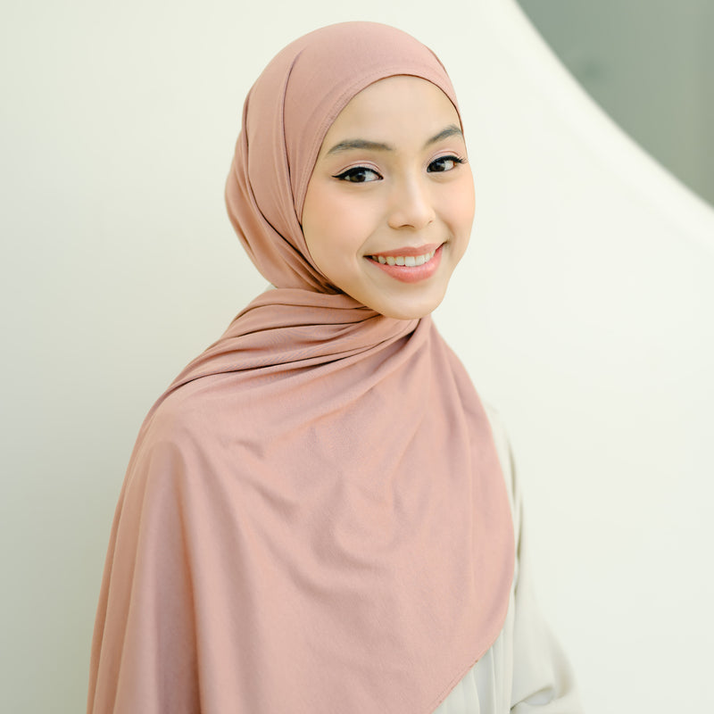 Tana Shawl (Pashmina Kaos Rayon) Brown Sugar