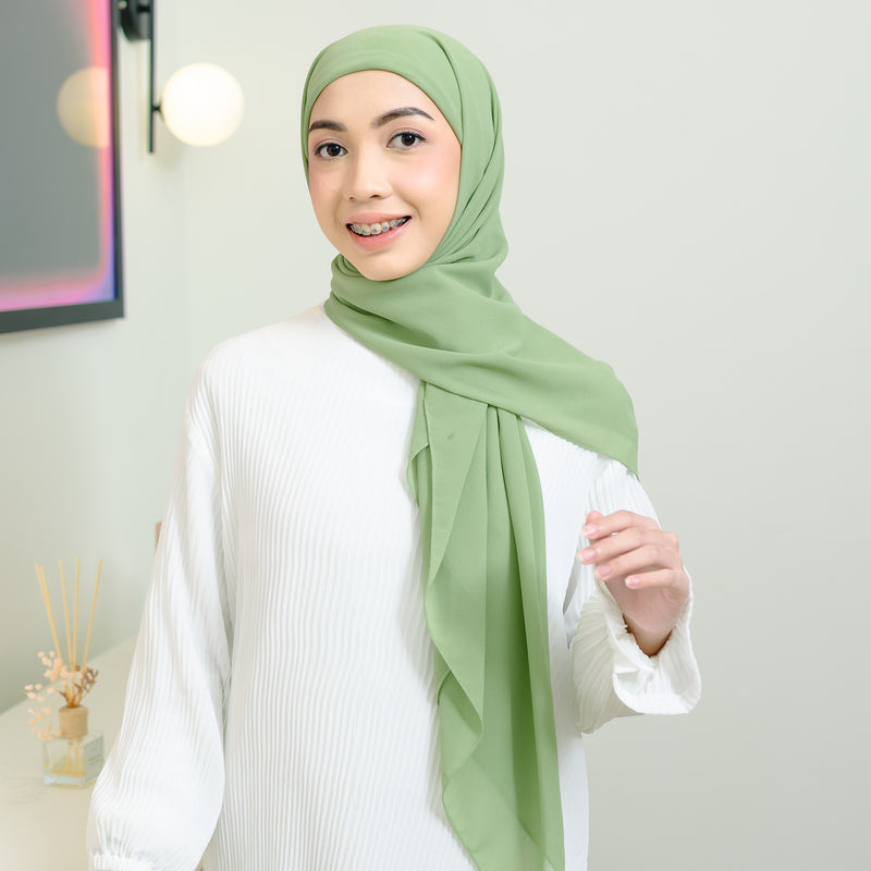 Bawal Inner Square Green Pastel