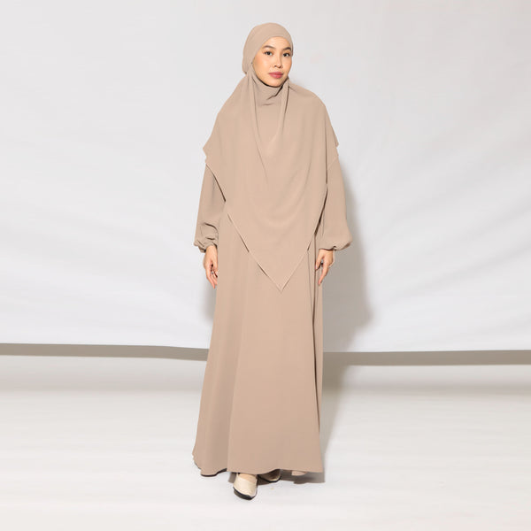 Fatima Abaya Set Tan