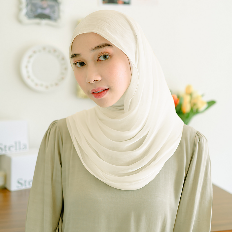 Yora Silk Shawl Vanilla