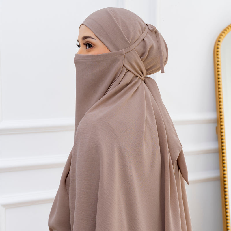 Halima French Khimar Wheat