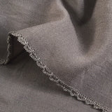 Embroidery Signature Shawl Dark Grey