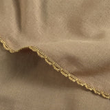 Embroidery Signature Shawl Mustard