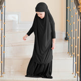 Shameera Prayer Set Kids in Black 1-2 Tahun (Lozy x Hamidah)