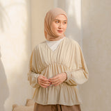 Kenura Blouse Nude Cream