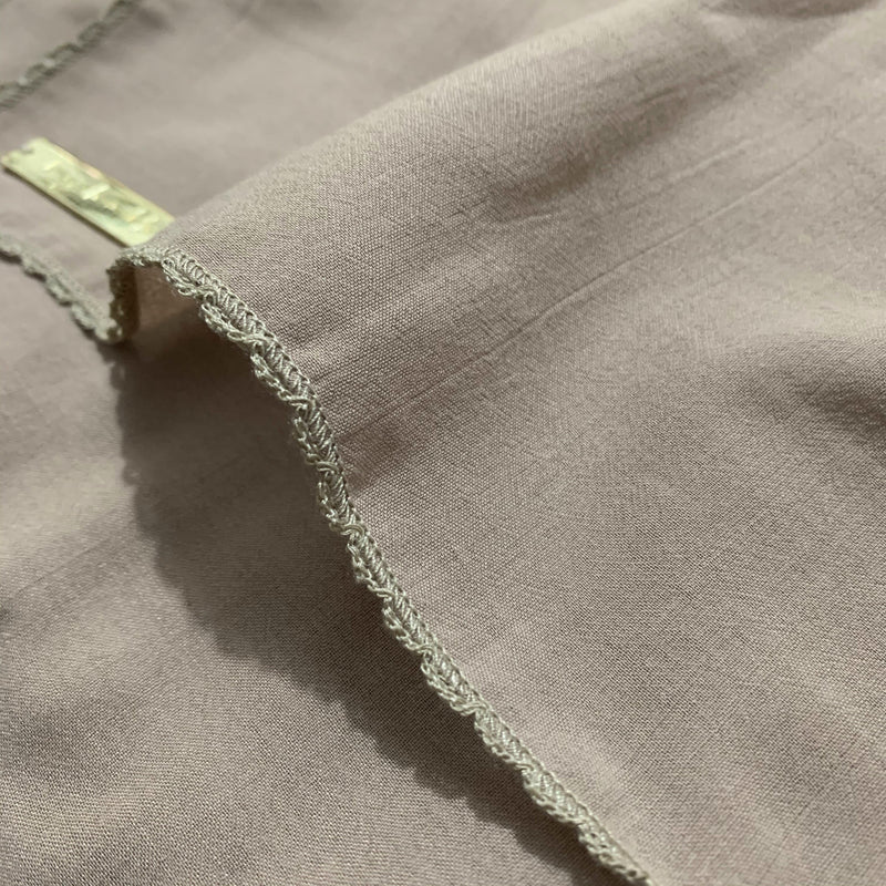Embroidery Signature Square Beige