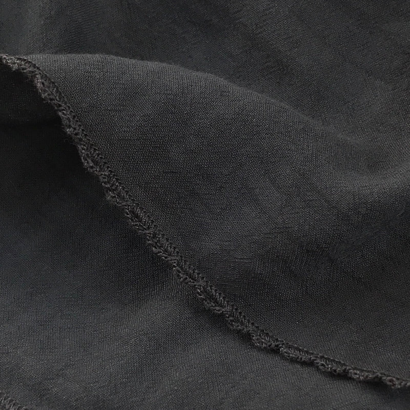 Embroidery Signature Shawl Black