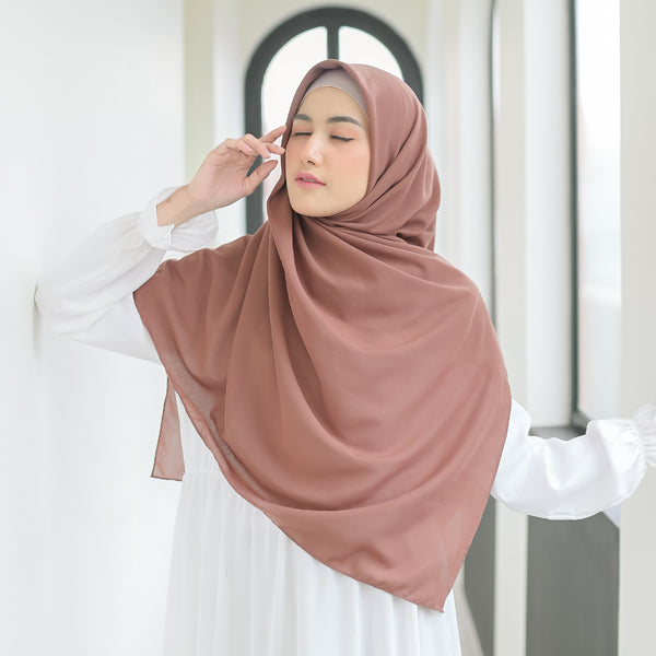 Detaa Square Syari (Hijab Segiempat Syari) Brown Sugar