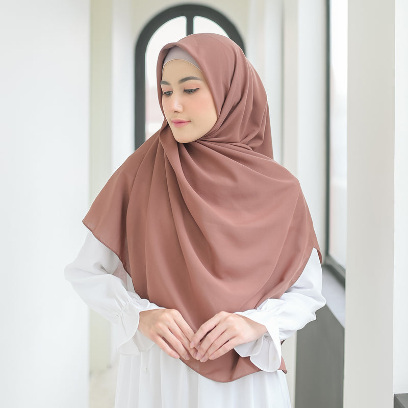 Detaa Square Syari (Hijab Segiempat Syari) Brown Sugar