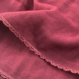 Embroidery Signature Square Burgundy