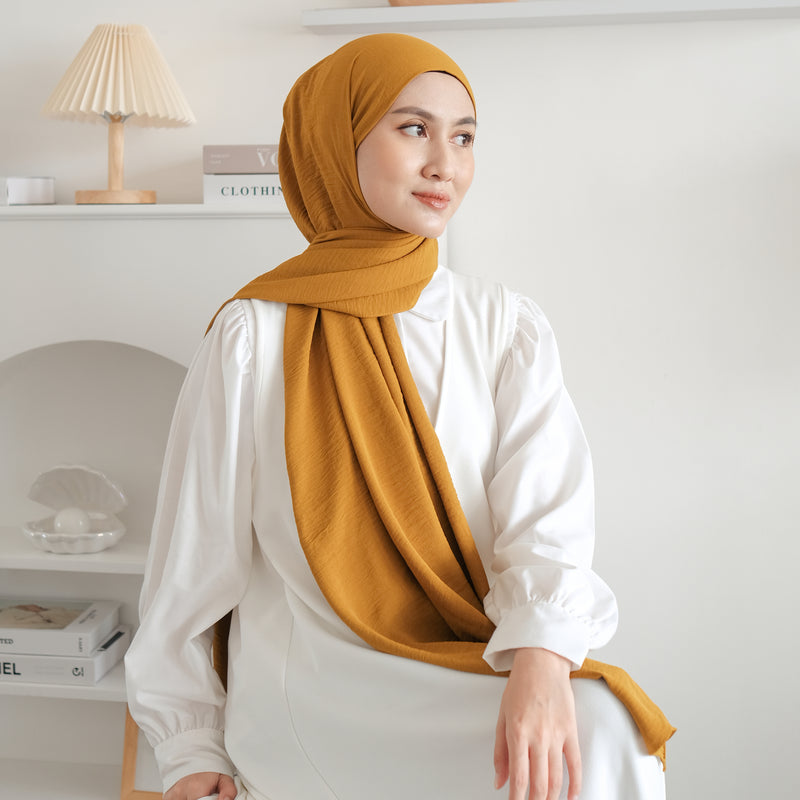 Aleza Shawl Dark Gold Mustard