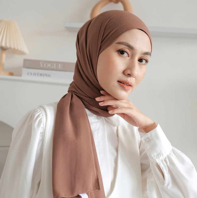 Bawal Shawl (Pashmina Ceruti Babydoll) Dark Brown