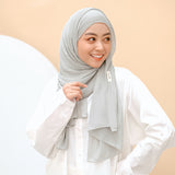 Bawal Pleats Shawl (Pashmina Plisket) Soft Sage