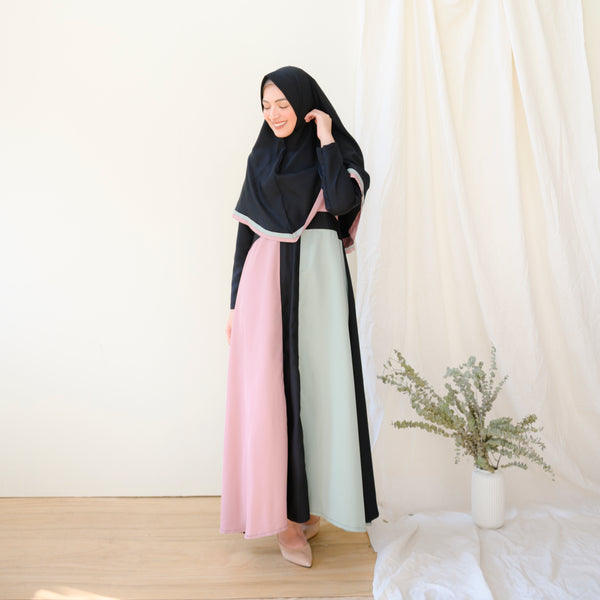 Kaira Dress (Gamis Syari Wanita) Flamingo Mint