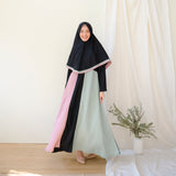 Kaira Set (Gamis Syari Wanita) Flamingo Mint