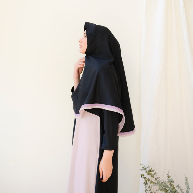 Khimar Kaira Purple Beige