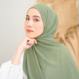 Bawal Shawl (Pashmina Ceruti Babydoll) Avocado