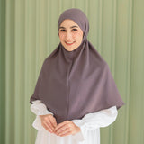 Biyya Instan (Bergo Crinkle) Stone Grey