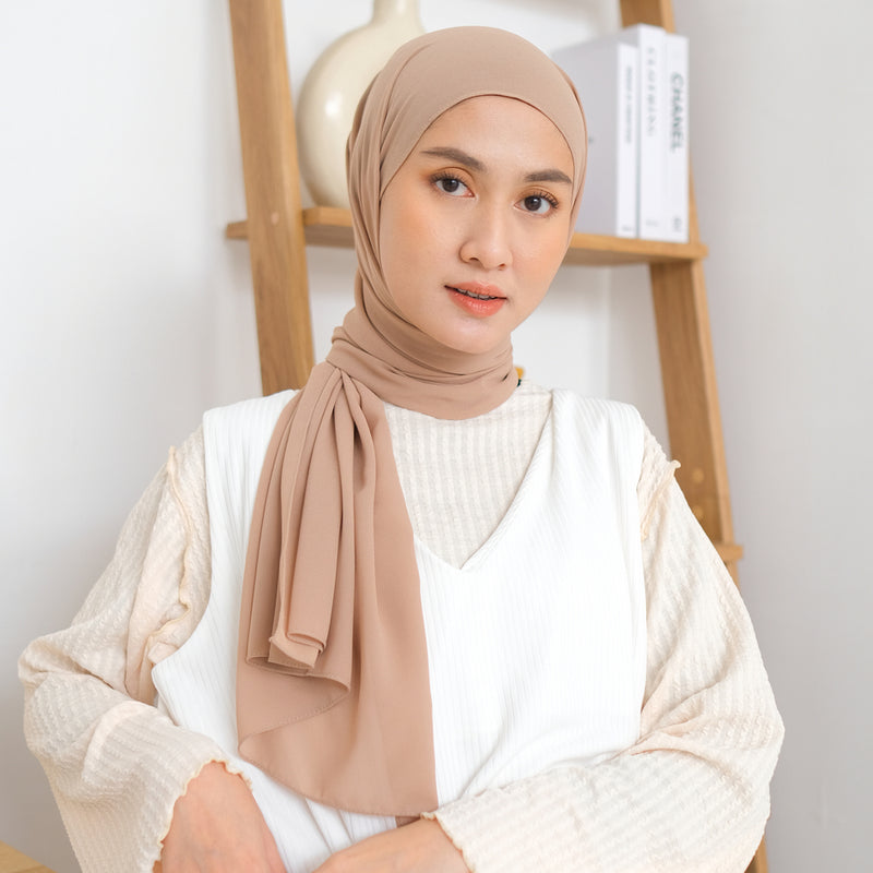 Bawal Shawl (Pashmina Ceruti Babydoll) Tan