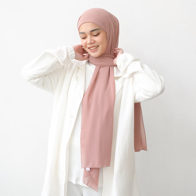 Bawal Inner Shawl Dark Nude Pink