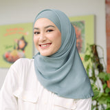 Asha Shawl (Pashmina Silk) Green Pastel