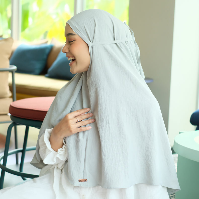 Biyya Instan Lasercut (Bergo Crinkle) Sage