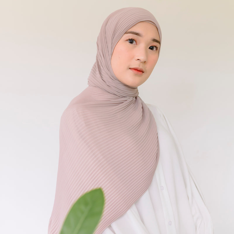 Bawal Pleats Shawl (Pashmina Plisket) Baby Nude