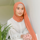 Bawal Pleats Shawl (Pashmina Plisket) Terracota