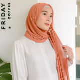 Bawal Pleats Shawl (Pashmina Plisket) Terracota