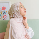 Numa Shawl (Pashmina Jersey) Nude Cream