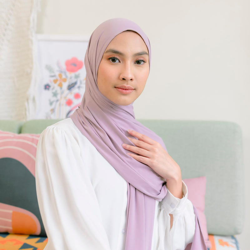 Numa Shawl (Pashmina Jersey) Lilac