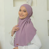 Biyya Instan Lasercut (Bergo Crinkle) Tea Rose