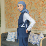 Kumi Set Navy (One Set Linen) Ukuran L