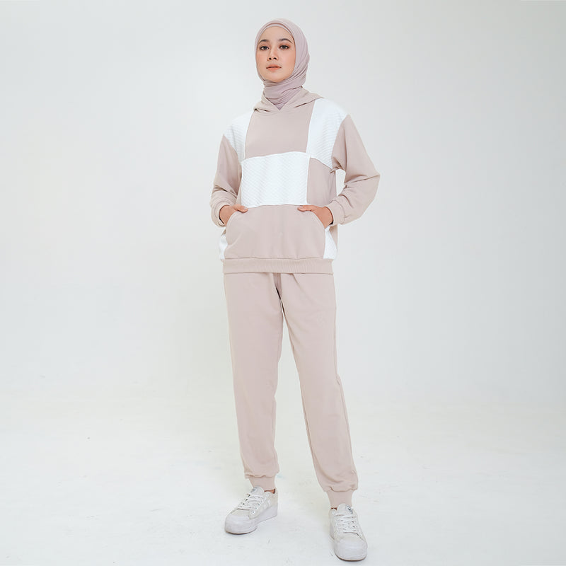 Dizy Hoodie Set Nude