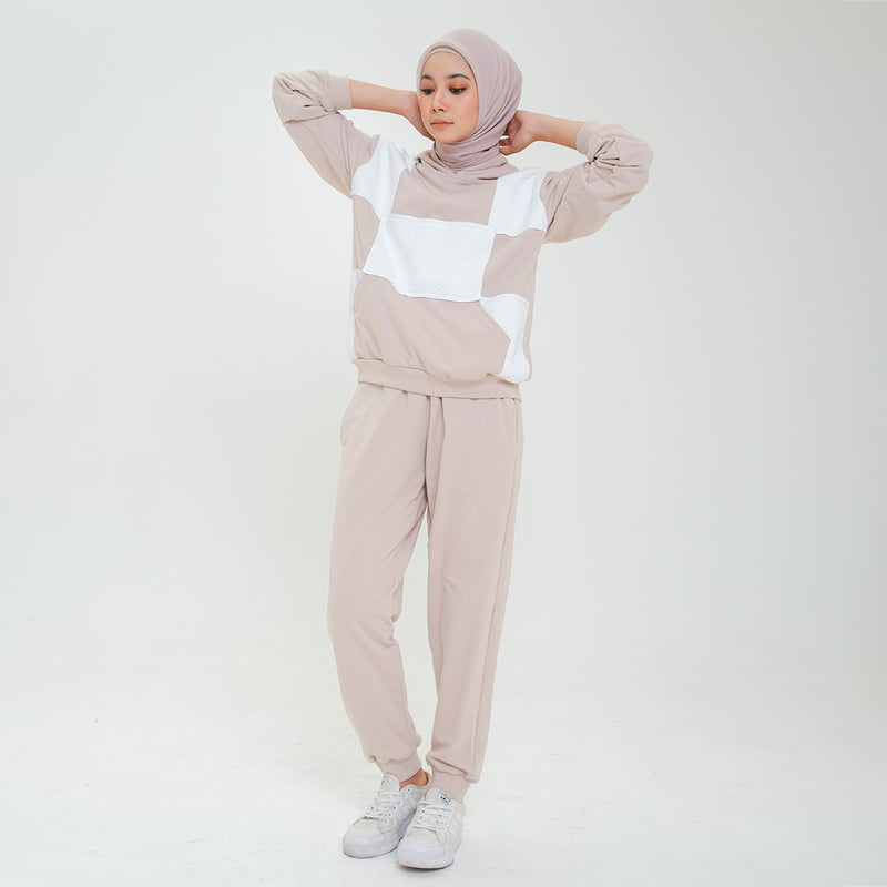 Dizy Hoodie Set Nude