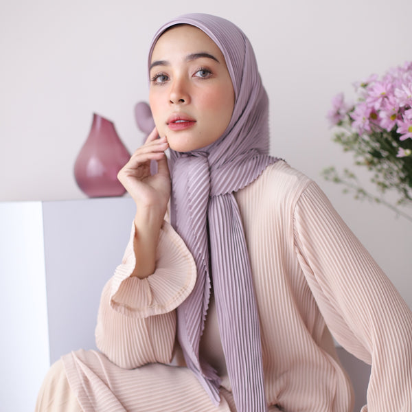 Geya Pleats Square (Segiempat Plisket) Tea Rose