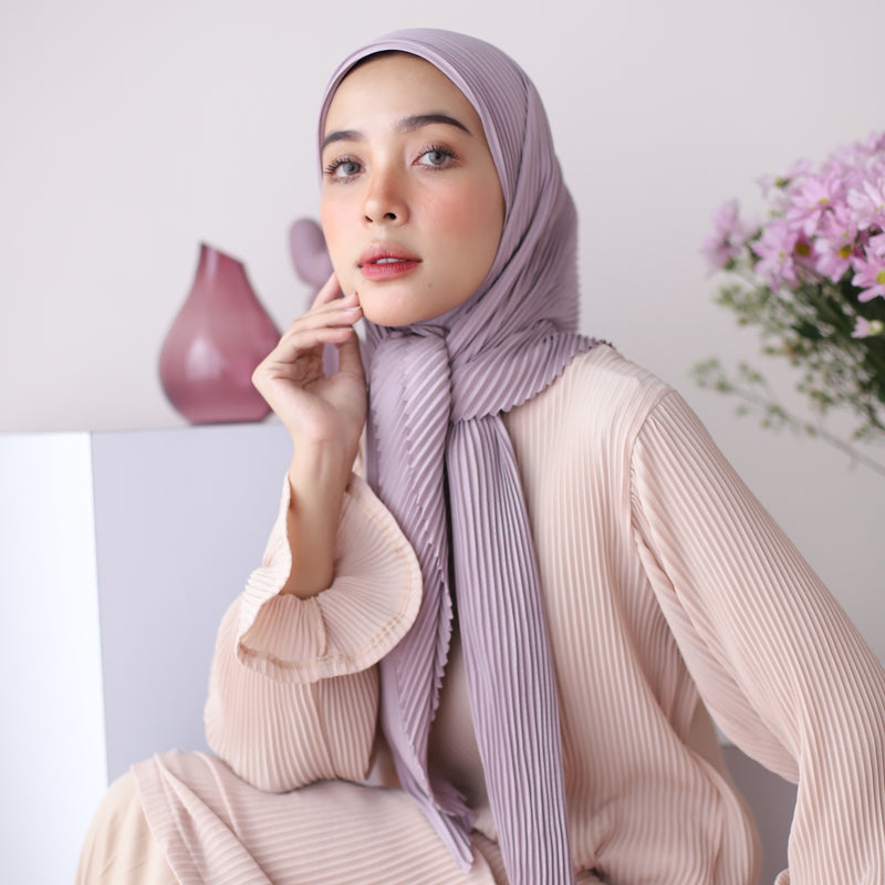 Geya Pleats Square (Segiempat Plisket) Tea Rose